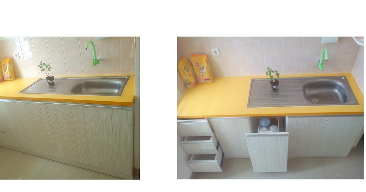 Furniture Interior Harga  Terjangkau Kitchen  Set  Type 