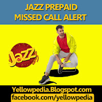 Jazz Missed Call Alert Notification, Jazz Prepaid MCA, Subscription Code