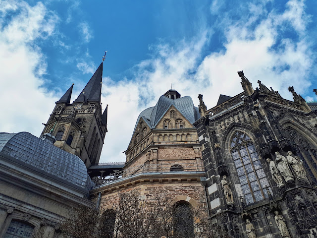 Aachen Cathedral aka Dom in the heart of the old town