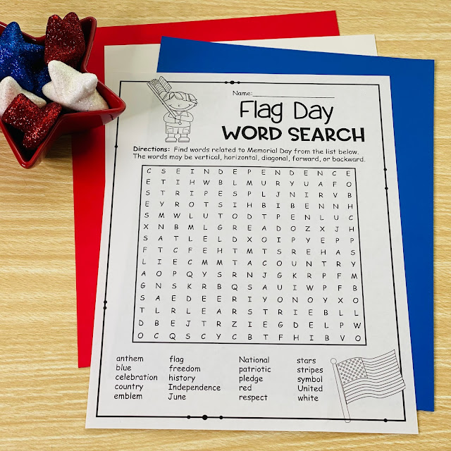 Flag Day Word Search Printable