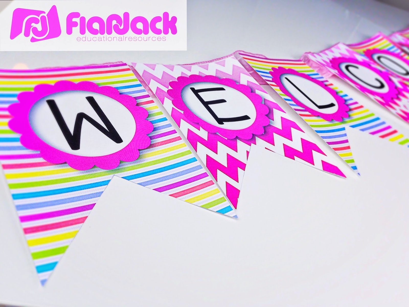 http://www.teacherspayteachers.com/Product/NEON-Bilingual-Welcome-Banner-FREEBIE-In-Spanish-too-1303135