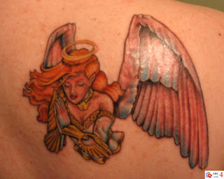 Angel Women Heaven Tattoos Desaign<br />