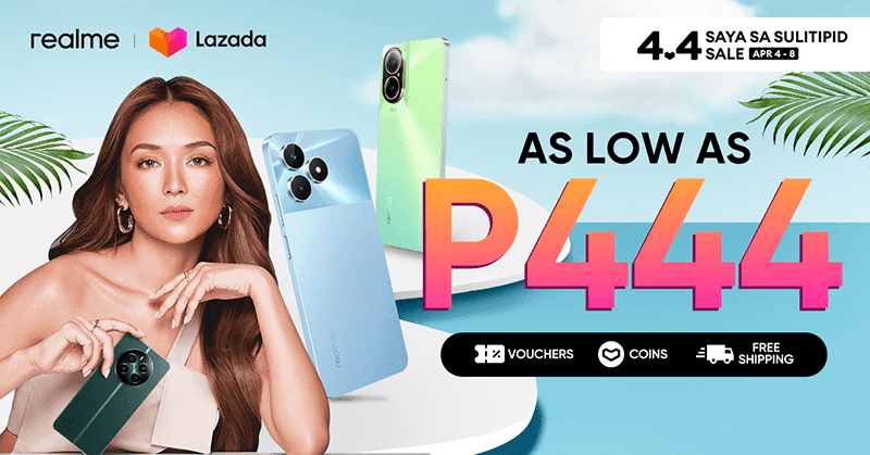 realme joins Lazada 4.4, smartphones priced as low as PHP 444 for a limited time!