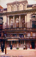 St James's Theatre, Picadilly from early 20th-century postcard, E.F.A. London Theatre Series.