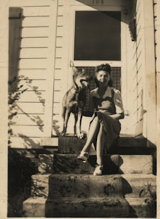 Trudie & Shep.  Possibly in Graham, NC