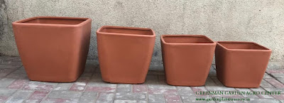 unbreakable square plastic pots