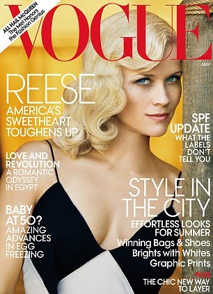 Reese Witherspoon Poses With an Elephant for Vogue