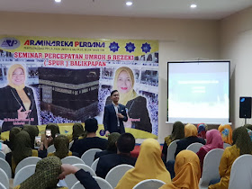 Motivator Islam Terbaik Edvan M Kautsar Memberikan Seminar kepada Travel Arminareka RSL Balikpapan
