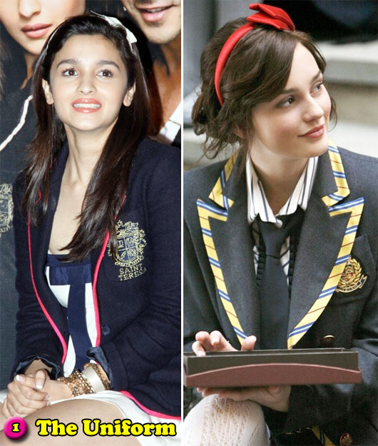 Alia Bhatt Campaign of SOTY Hair Band same as Blair Waldrof pics.