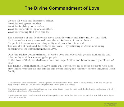 The Divine Commandment of Love