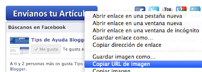 Cómo poner una imagen fija en barra lateral de tu blog blogger Tomar una URL de una imagen de internet