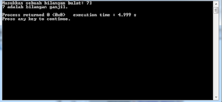 Program menentukan bilangan genap dan ganjil pada c++