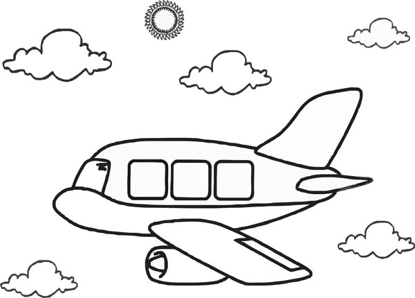 How to draw pesawat