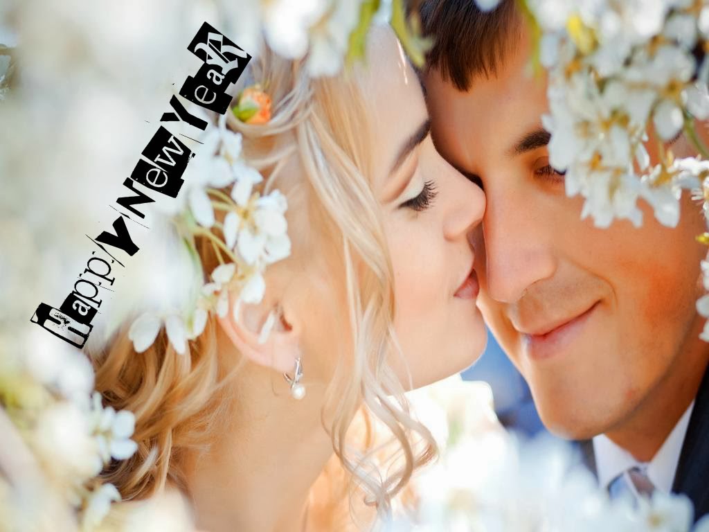 Happy New Year Romantic Wallpaper with New Year 2014 Advance Greetings ...