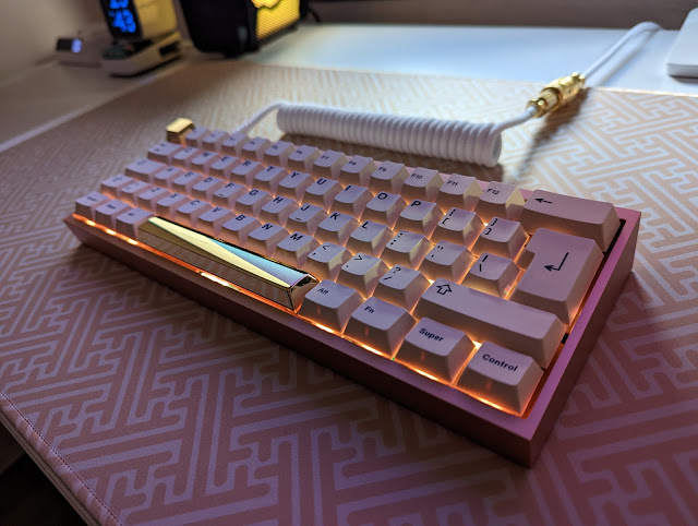 Montar teclado custom dorado