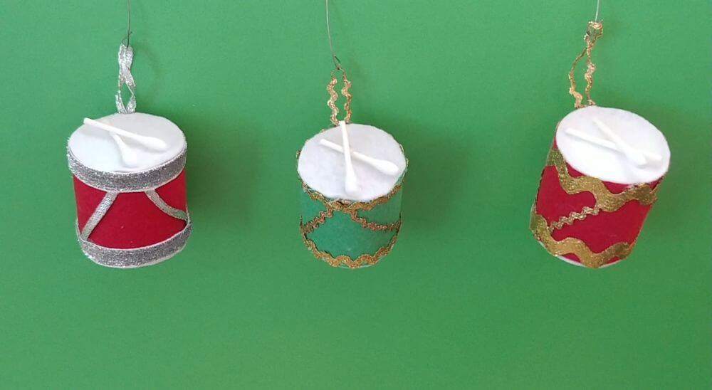 Christmas in May - Retro Drum Ornaments