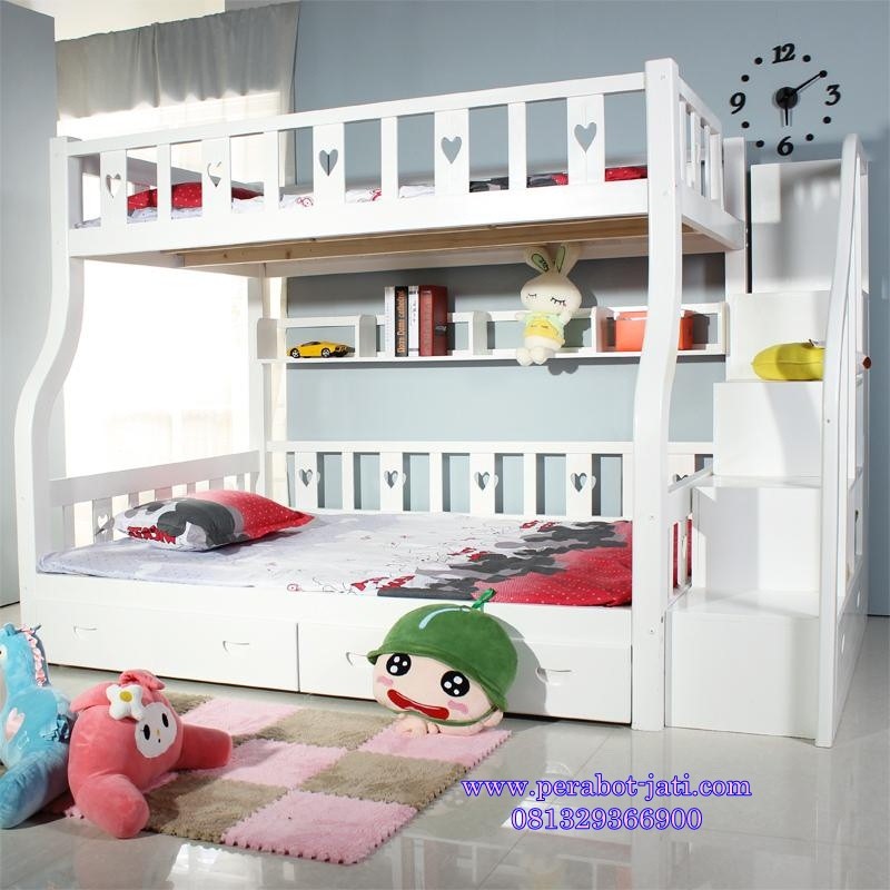 model tempat tidur susun dari kayu 1