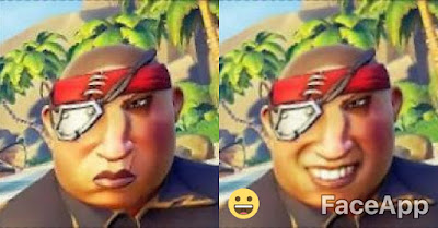 Sea of Thieves pirate ugly faceapp smile smiling teeth