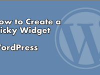 How to Create a Sticky Widget in WordPress