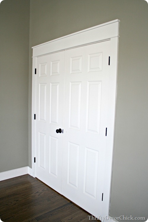 DIY craftsman door trim