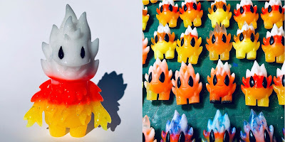 Candy Corn Edition Honoo & Spark Halloween Resin Figures by Leecifer