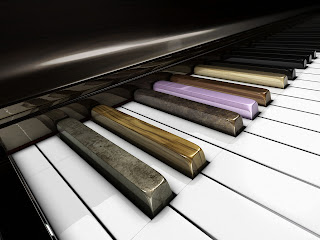 3D Piano wallpaper