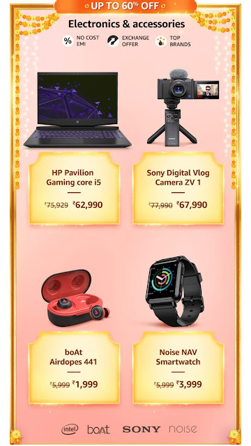 amazon great Indian festival 2020 offer on electronics