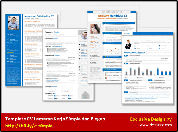 Desain CV Kreatif: Surat Lamaran Kerja Simpel dan Elegan