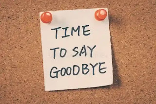 time to say goodbye message pin bulletin board 64928665