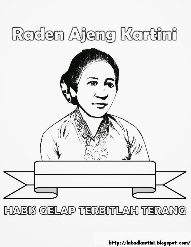 Gambar Mewarnai Pahlawan Ra Kartini gambarmewarnai2022