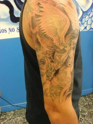 Warrior Angel Tattoos The Fallen Angel Tattoos for Men