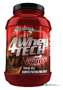 . Tech, da Atlhetica Evolution, que tem 24g de proteína, 3,4 de carbo e 0 . (wheytech)