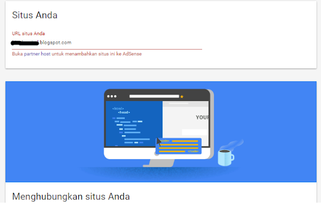 contoh partner host saat daftar adsense