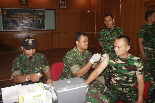 CEGAH HEPATITIS B ANGGOTA KODIM 0726/SUKOHARJO LAKSANAKAN IMUNISASI