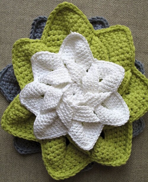 Crochet Flower Hot Pad - Free Pattern 