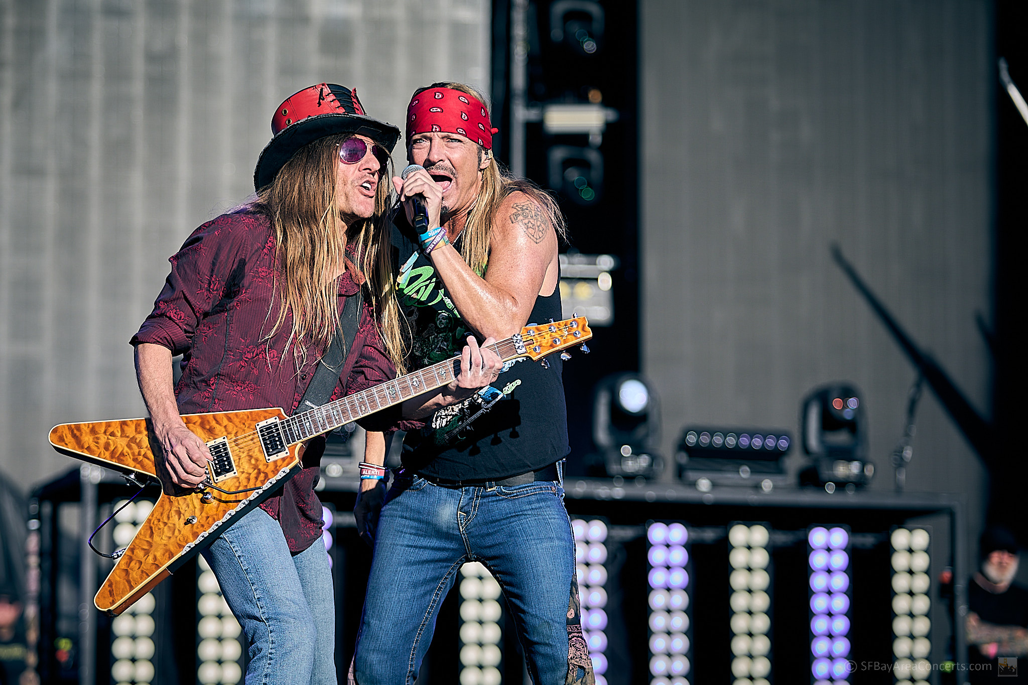 C.C. DeVille & Bret Michaels of Poison @ Oracle Park (Photo: Kevin Keating)