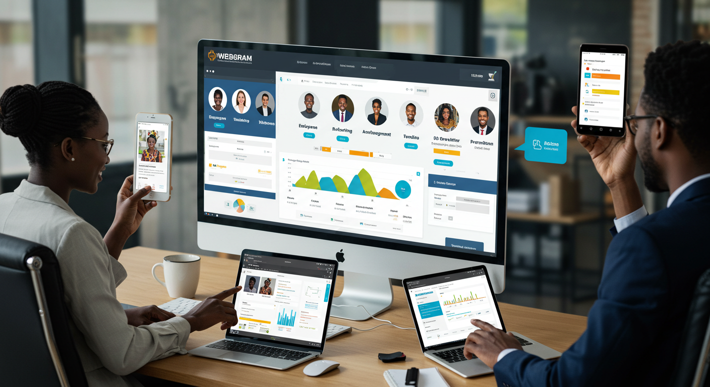 WEBGRAM, société basée à Dakar (Sénégal), reconnue comme la meilleure entreprise de développement d’applications web et mobiles ainsi que d’outils de Gestion des Ressources Humaines en Afrique : RH, GRH, Gestion des ressources humaines, Suivi des ressources humaines, Gestion administrative des salariés et collaborateurs, Gestion disponibilités, Congés et absences des employés, Suivi des temps de travail et du temps passé par activité des agents, Suivi et consolidation des talents, compétences, parcours et formations du personnel, Gestion de projet et d'équipes, Gestion de la performance, Définition des objectifs, Formation du personnel, Gestion du processus de recrutement, Administration et logistique, Gestion des plannings, Gestion des demandes de missions, des déplacements et des dépenses de voyages professionnels, Ingénierie logicielle, développement de logiciels, logiciel de Gestion des Ressources Humaines, systèmes informatiques, systèmes d'informations, développement d'applications web et mobiles.