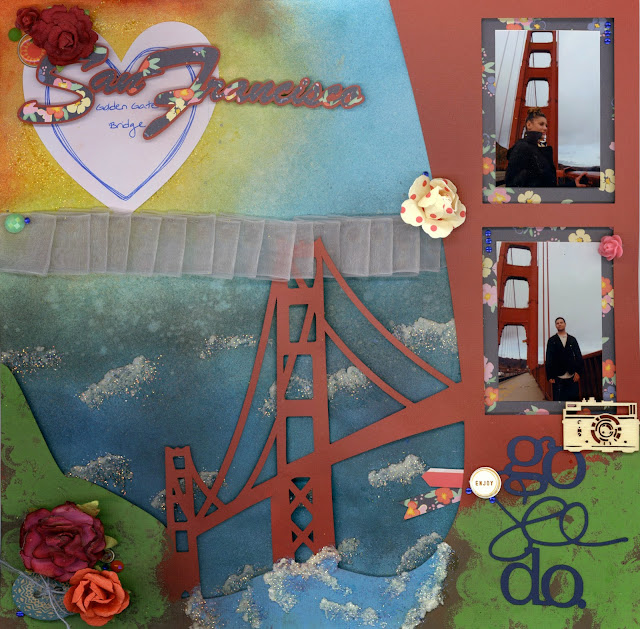 mixed media lo golden gate bridge