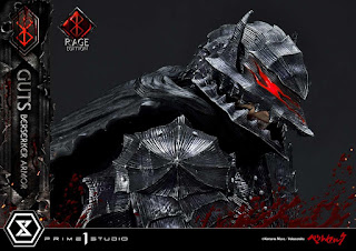 Berserk - Guts in Bersrk Armor Rage Edition y Unleash Edition Statues de Prime 1 Studio