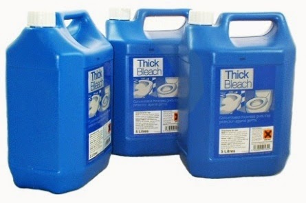 8 x 5 Litre Bottles of Professional Industrial Cleaning Bleach