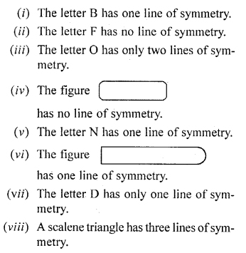 Selina Concise Mathematics Class 6 ICSE Solutions Chapter 30 Revision Exercise Symmetry (Including Constructions on Symmetry)