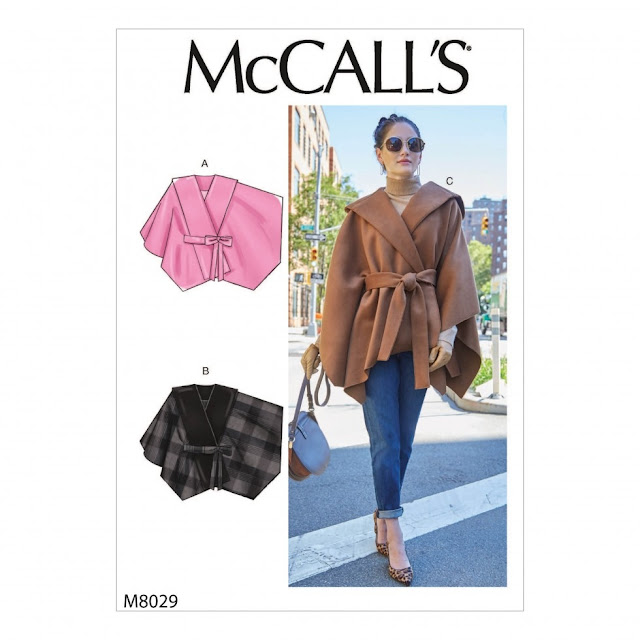 McCall's Sewing Patterns M8029 blanket coat sewing pattern