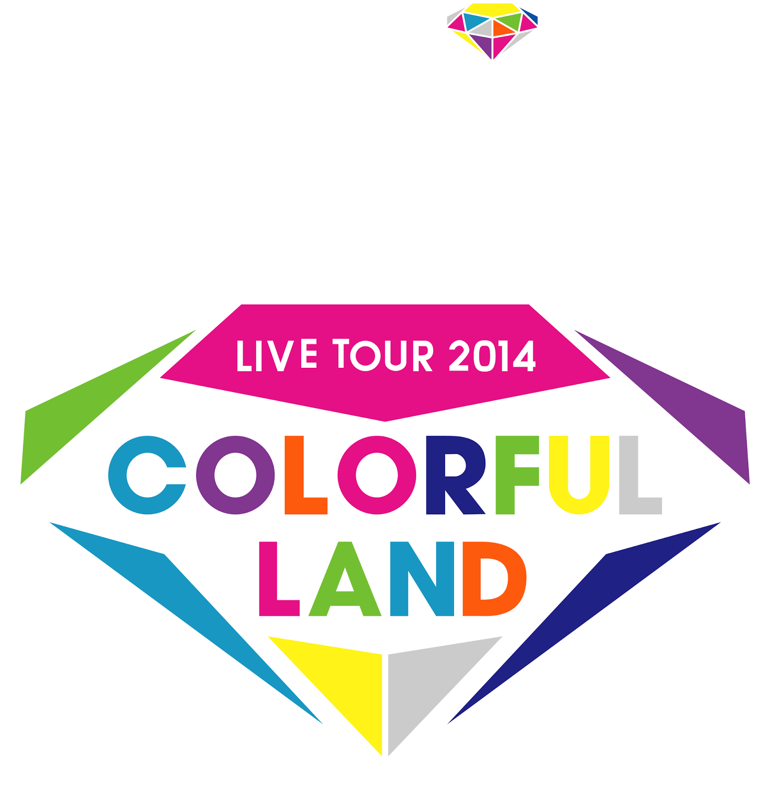 E Girls Live Tour 14 Colorful Land のロゴ