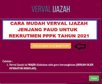 Cara Mudah Verifikasi dan Validasi Ijazah Jenjang PAUD Tahun Pelajaran 2020/2021