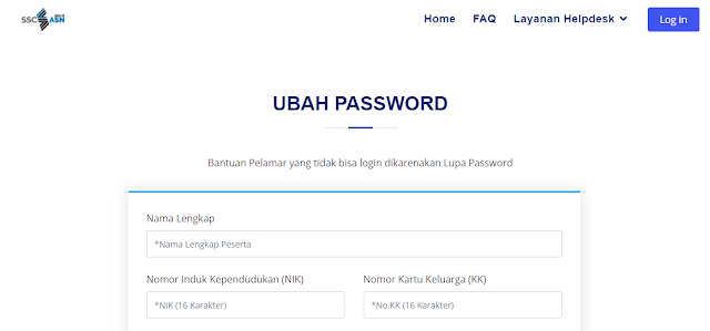 Ubah Password SSCASN 2021