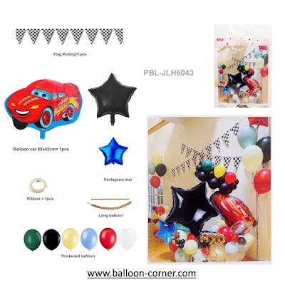 Paket Set HAPPY BIRTHDAY CARS (PBL-JLH6043)