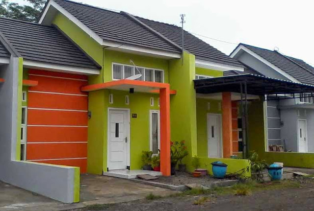 43 Contoh  Cat Rumah Minimalis Warna  Orange  Yang Nampak 