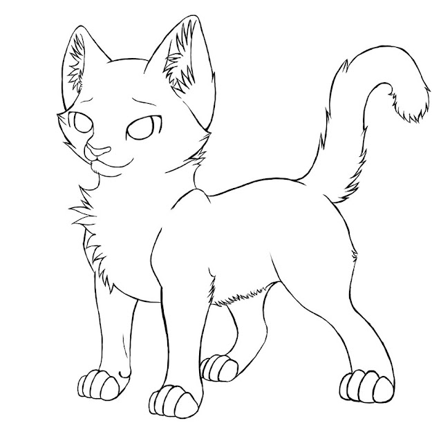 Cat Coloring Pages Online  Printable  Warrior Cat Coloring Pages 