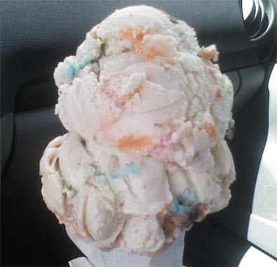Double scoop in a cup. I'm guessing it was about a pint's worth of ice  cream. - Picture of Tillamook Creamery - Tripadvisor