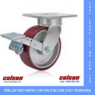 Bánh xe đẩy công nghiệp có khóa chịu tải trọng nặng (540~680kg)